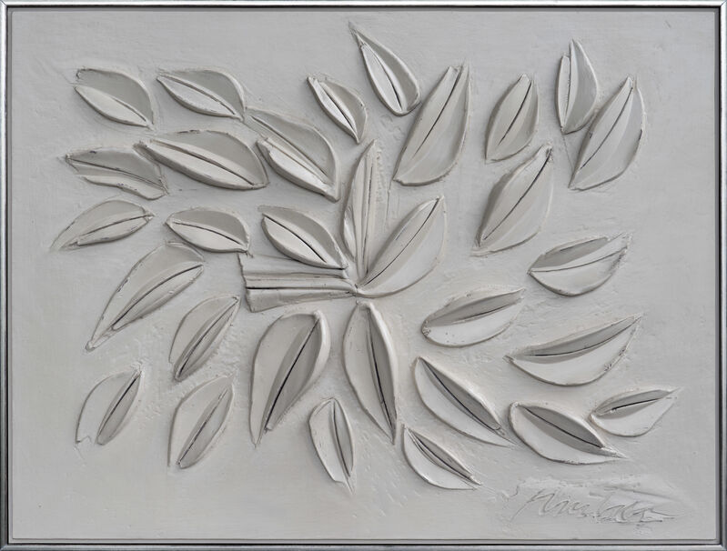 George Dunbar, ‘Rouville CV’, 2020, Painting, Palladium leaf over white clay, Callan Contemporary