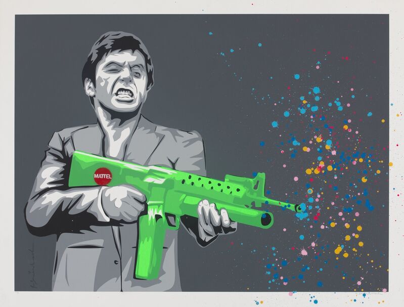 Mr. Brainwash, ‘Montana Paintball’, 2008, Print, Screenprint in colors with spray paint on Archival paper, Heritage Auctions