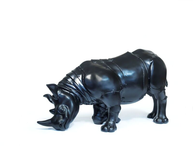 Charming Baker, ‘Rhino Noir’, 2018, Sculpture, Rhino: fibreglass rhino (fire retardant) with internal armature Finish: Land Rover Black Paint, Tusk Benefit Auction