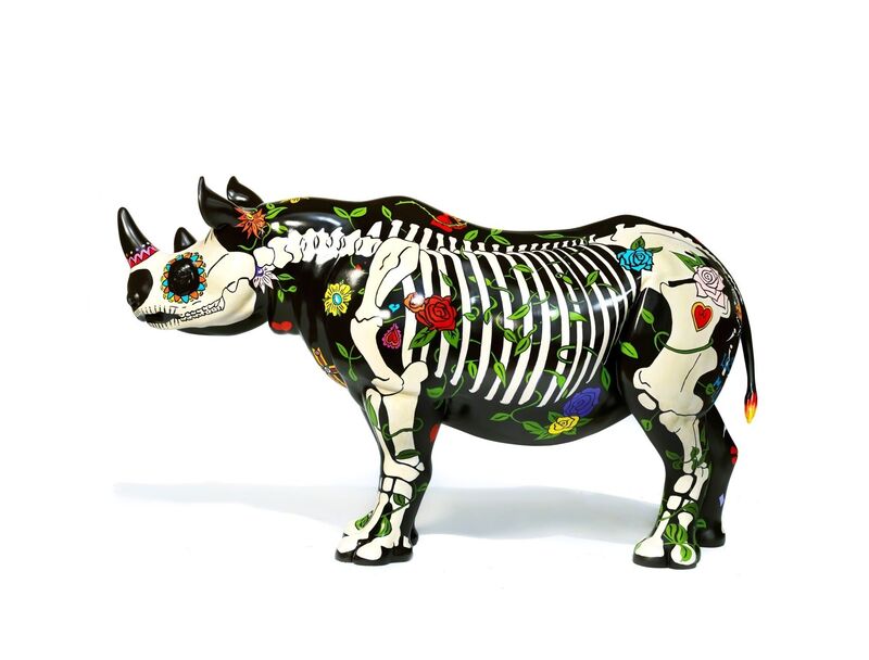 David Mach, ‘Rhino Eterno’, 2018, Sculpture, Rhino: fibreglass rhino (fire retardant) with internal armature Finish: Acrylic and varnishes, Tusk Benefit Auction