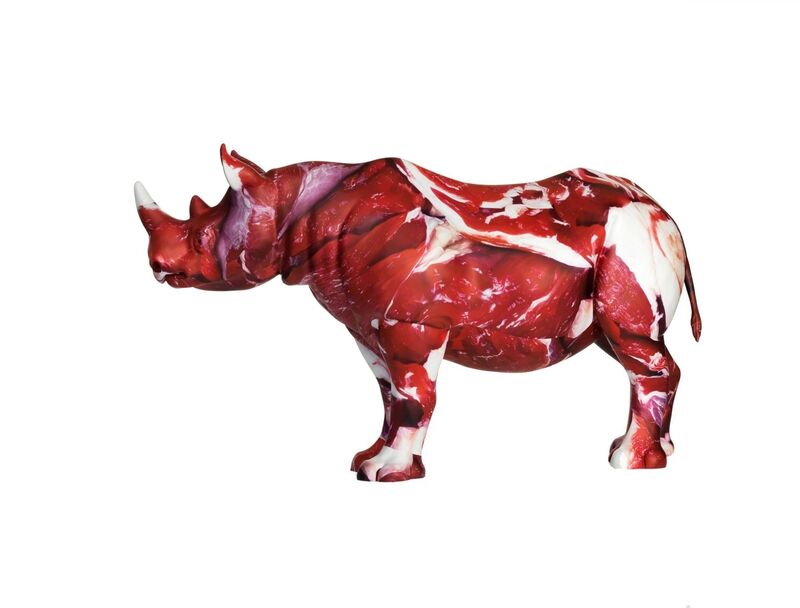 Marc Quinn, ‘On Cognizance’, 2018, Sculpture, Rhino: fibreglass rhino (fire retardant) with internal armature Finish: Paint and hand applied bespoke designed vinyl images, Tusk Benefit Auction