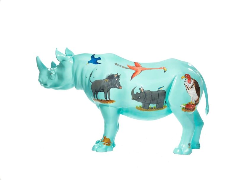 Axel Scheffler, ‘The ‘Ugly’ Rhino’, 2018, Sculpture, Rhino: fibreglass rhino (fire retardant) with internal armature Finish: Acrylic paint, Tusk Benefit Auction