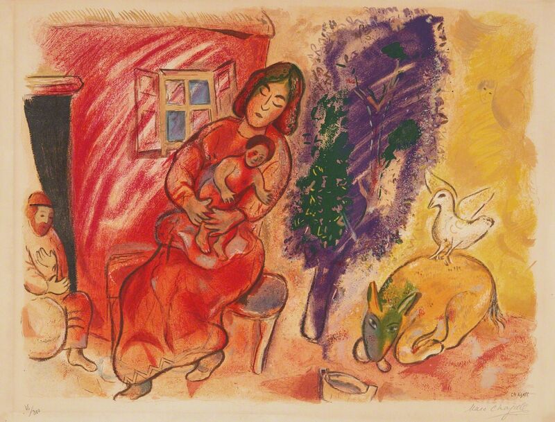 Marc Chagall, ‘Maternité (Maternity)’, 1954, Print, Lithograph in colors, on Arches wove paper, with full margins, Phillips
