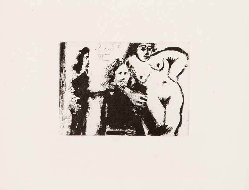 Pablo Picasso, ‘Mon dieu, quel homme, qu'il est petit..., Pl.149, from Series 347’, 1968, Print, Aquatint on laid paper, Heritage Auctions