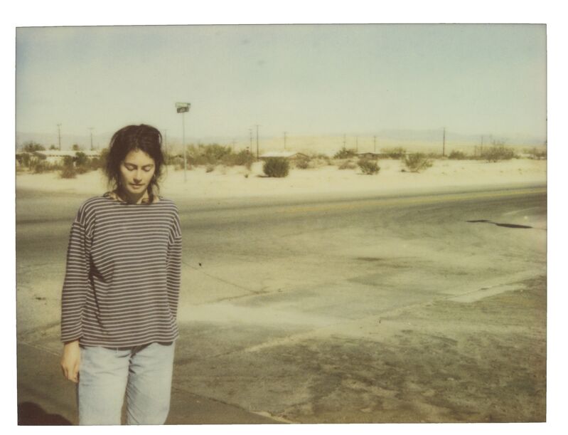 Stefanie Schneider, ‘Stefanie on 29 Palms Highway - Spring Sale’, 1997, Photography, Analog C-Print, hand-printed by the artist, based on an expired Polaroid, Instantdreams
