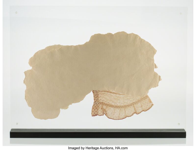Robert Rauschenberg, ‘Page 1, from Pages and Fuses’, 1974, Other, Handmade paper pulp with fabric, Heritage Auctions