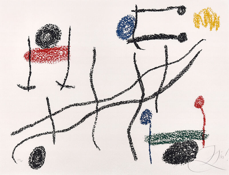Joan Miró, ‘Album 21, Plate 16’, 1978, Print, Color Lithograph on Arches paper., Masterworks Fine Art