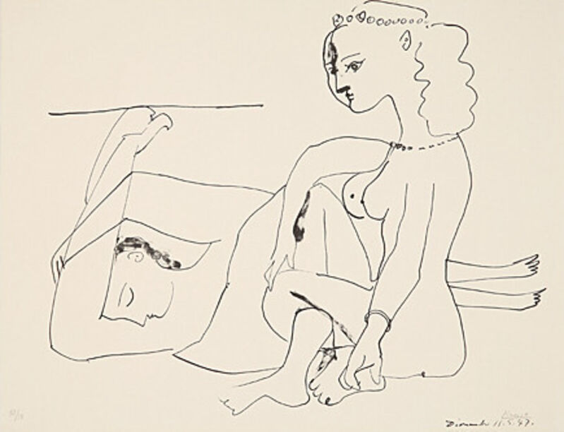 Pablo Picasso, ‘Femmes sur la plage’, 1947, Print, Lithograph, Galerie Boisseree