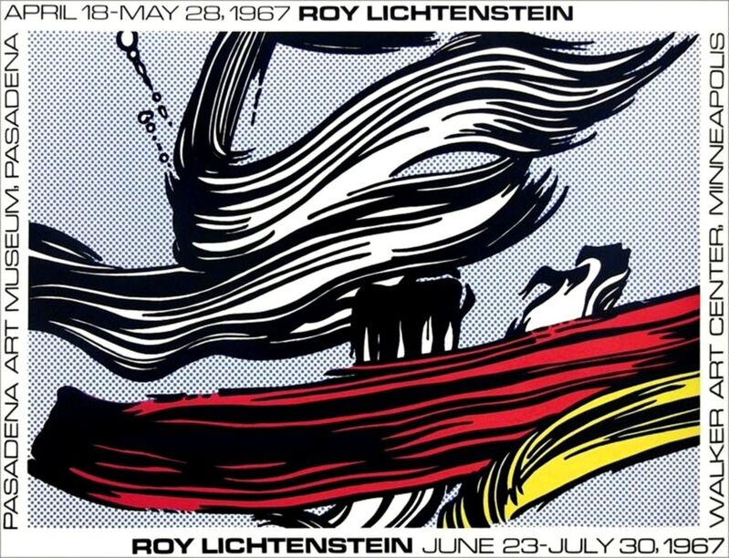 Roy Lichtenstein, ‘Vintage Poster Walker Art Museum & Pasadena Art Museum (Corlett III.22)’, Ephemera or Merchandise, Color Offset Lithograph Poster, Alpha 137 Gallery Gallery Auction