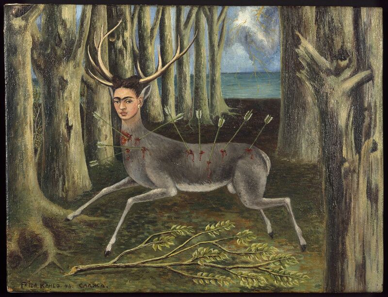 Frida Kahlo, ‘La venadita (little deer)’, 1946, Painting, Oil on masonite, MCA Chicago