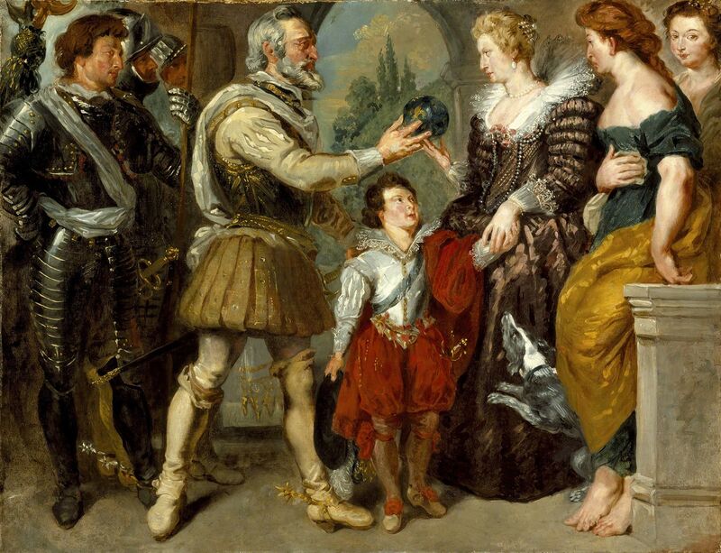 Eugène Delacroix, ‘Henri IV conferring the Regency on Marie de' Medici (after Rubens) ’, 1825-1830, Painting, Oil on canvas, The National Gallery, London