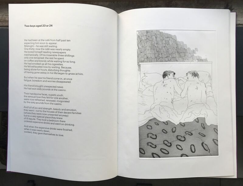 David Hockney, ‘Fourteen Poems by C.P. Cavafy, Chosen and illustrated by David Hockney, Translated by Nikos Stangos and Stephen Spender’, 1966, Books and Portfolios, Folio of 12 Etchings (8 with aquatint) by David Hockney, Jason McCoy Gallery