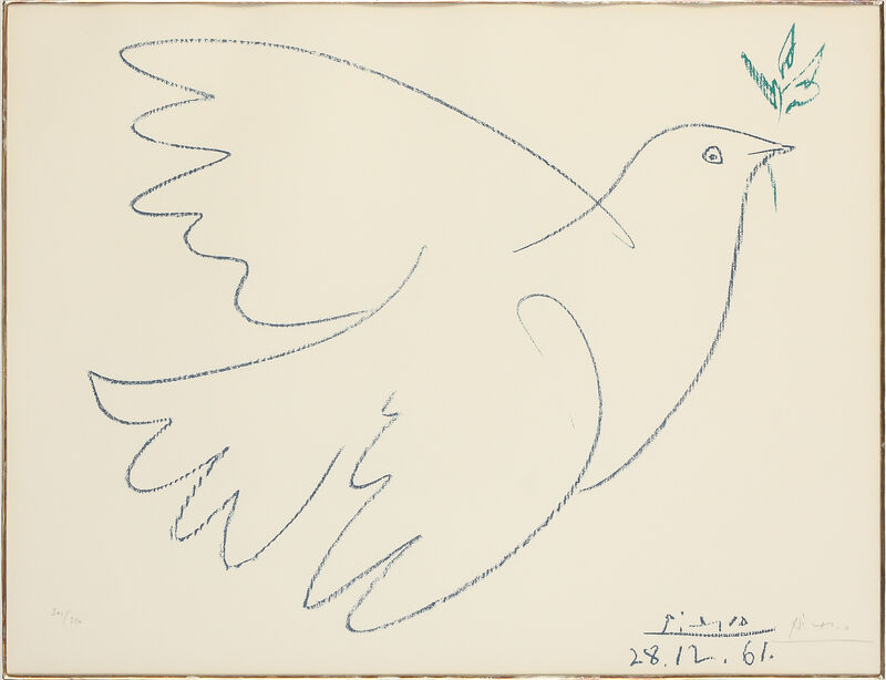 Pablo Picasso, ‘La Colombe Bleu’, 1961, Print, Limited Edition Signed Lithograph, Belgravia Gallery