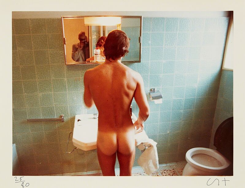 David Hockney, ‘Peter Washing, Belgrade, September 1970, from Twenty Photographic Pictures’, 1976, Photography, Chromogenic print., Phillips