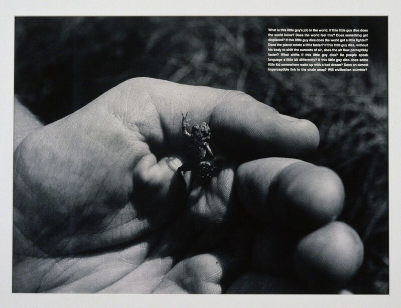 David Wojnarowicz, ‘What is this little guy's job in the world’, 1990, Print, Gelatin silver print, P.P.O.W