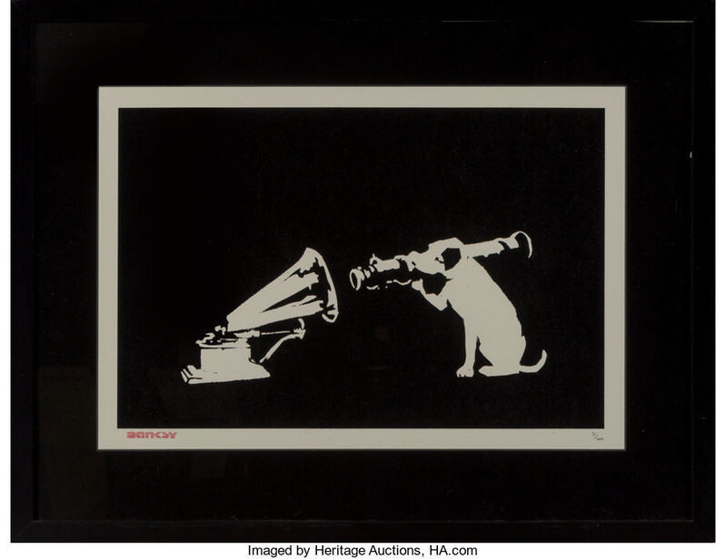 Banksy, ‘HMV’, 2018, Print, Screenprint on paper, Heritage Auctions