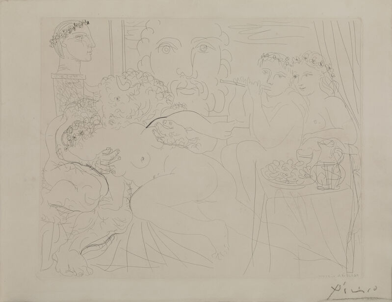 Pablo Picasso, ‘Minotaure Caressant Une Femme’, 1939, Print, Acquaforte acquatinta, Itineris