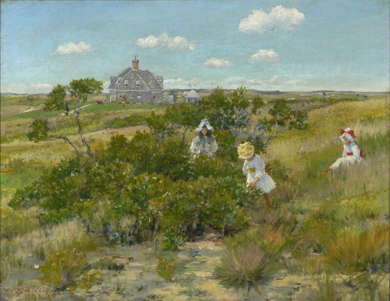 William Merritt Chase, ‘The Big Bayberry Bush (The Bayberry Bush)’, ca. 1895, Painting, Oil on canvas, Parrish Art Museum
