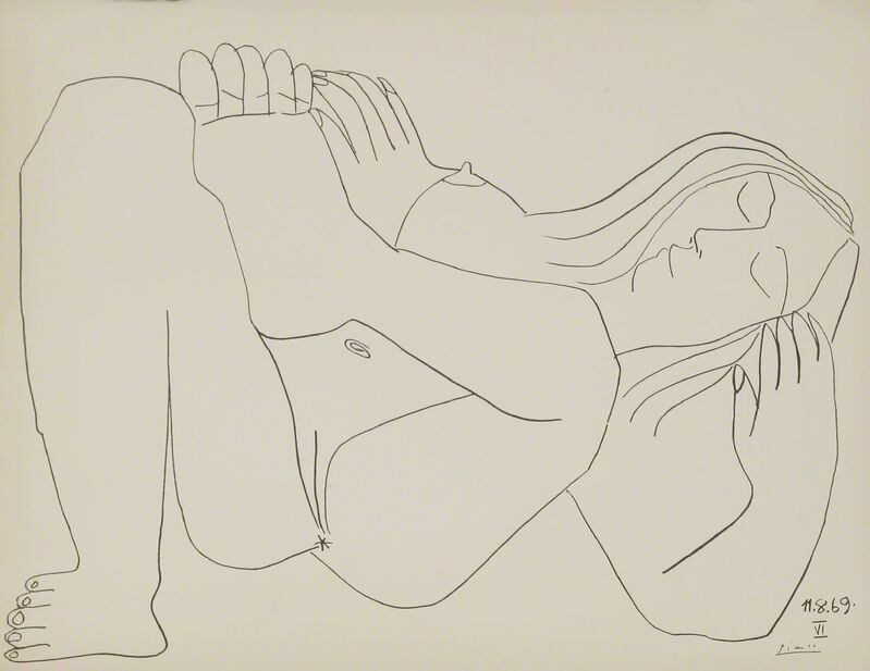 Pablo Picasso, ‘Femme Nue I and VI’, 1969, Print, Two lithographs, Sworders