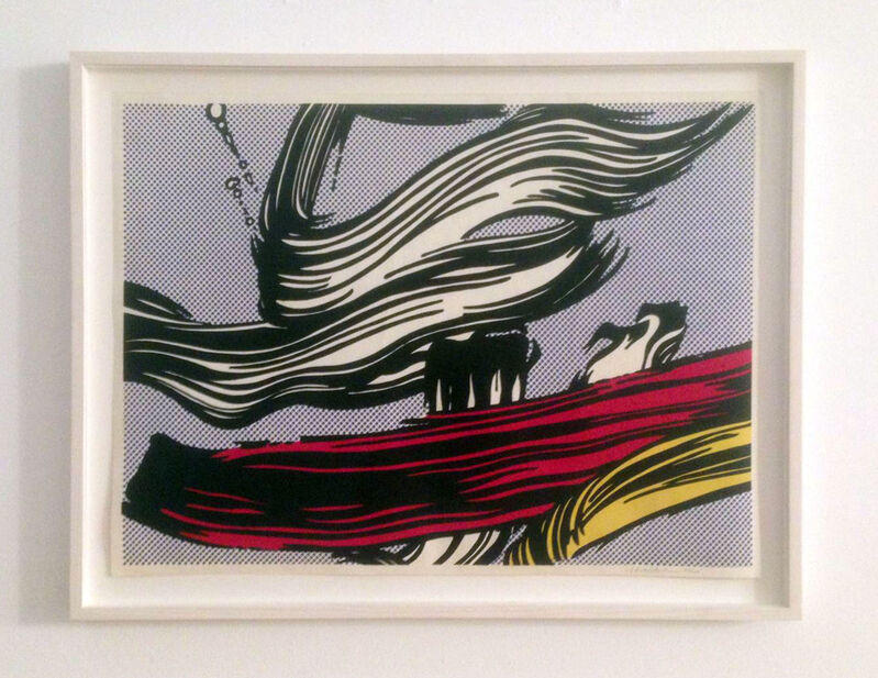 Roy Lichtenstein, ‘Brushstrokes’, 1967, Print, Color screenprint on off-white paper, Carolina Nitsch Contemporary Art