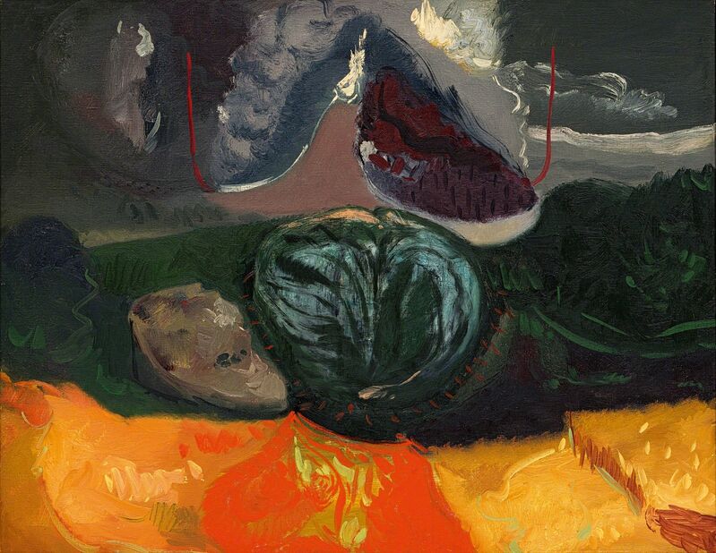 Maurice Cockrill, ‘Landscape with Bold Cloud’, 1989, Painting, Oil on canvas, Strauss & Co