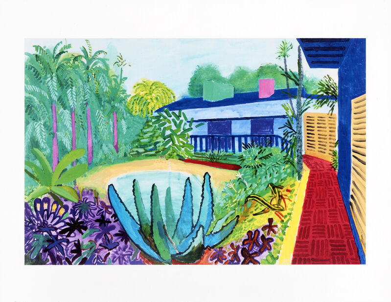 David Hockney, ‘A Bigger Splash 1967, Red Pots In The Garden 2000 & Gardens 2015’, Photography, A collection of three folio giclee prints on Somerset Enhanced cotton rag paper, Tate Ward Auctions