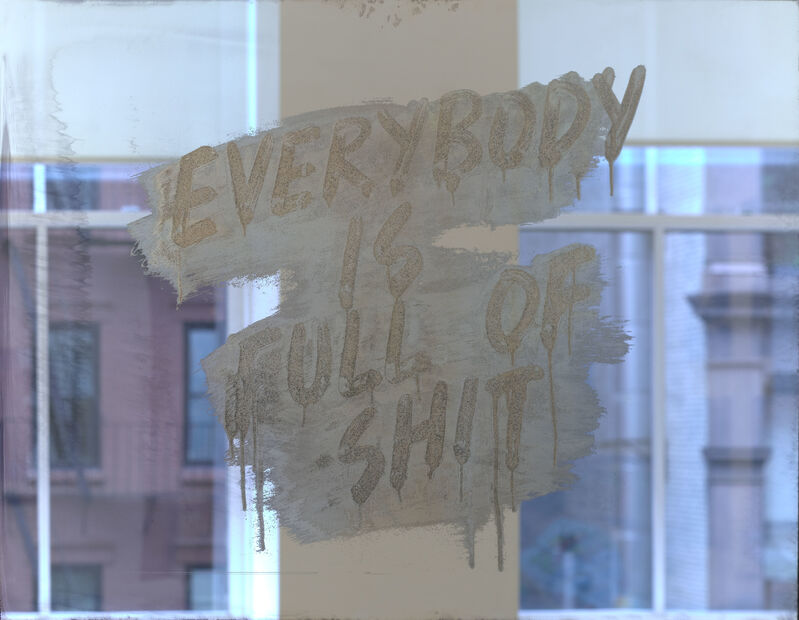 Mel Bochner, ‘Everybody Is Full of Shit’, 2018, Print, Etched and silvered glass, Two Palms