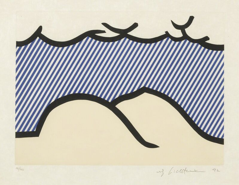 Roy Lichtenstein, ‘Illustration for "De Denver au Montana, Départ 27 Mai 1972" (I) (C. 275)’, 1992, Print, Etching and aquatint printed in colors, Sotheby's