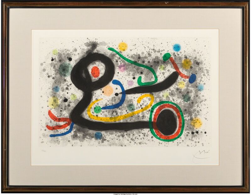 Joan Miró, ‘Sous la grêle’, 1969, Print, Aquatint in colors on Chiffon de Maneure paper, Heritage Auctions