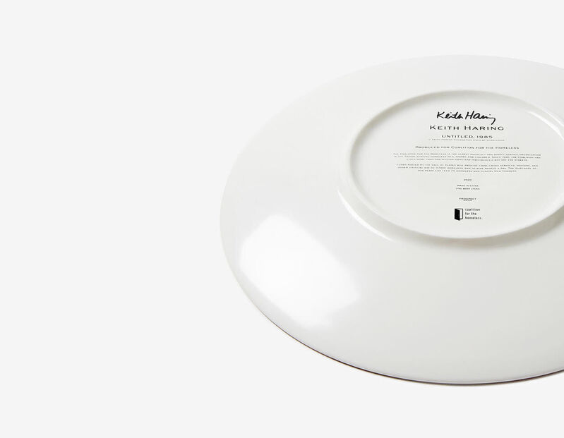 Keith Haring, ‘Keith Haring Coalition for the Homeless Limited Edition Ceramic Plate’, 2020, Ephemera or Merchandise, Dishwasher and Microwave Safe Plate in Special Gift box, David Lawrence Gallery