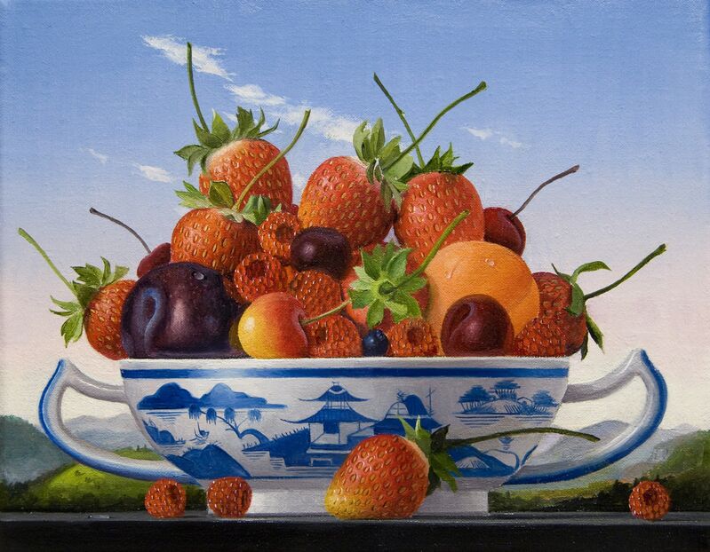 James Aponovich, ‘Mixed Fruits with Canton Bowl’, 2013, Painting, Oil on canvas, Clark Gallery