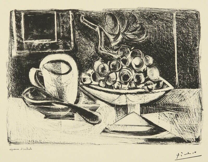 Pablo Picasso, ‘Nature morte au compotier (B. 379; M. 6)’, 1945, Print, Lithograph, Sotheby's