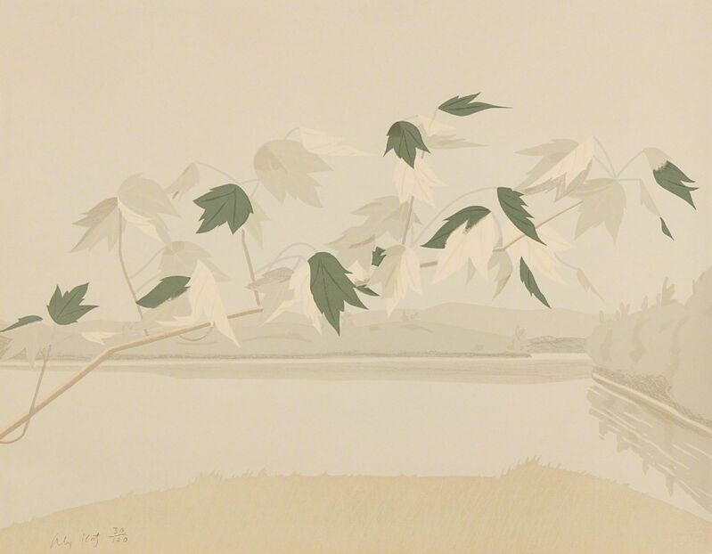 Alex Katz, ‘Late July 2’, 1971, Print, Lithograph in colors, on Arches paper, the full sheet, Phillips