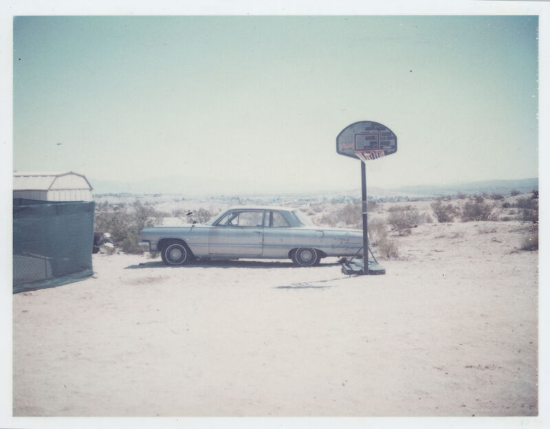 Stefanie Schneider, ‘Blue Cadillac (29 Palms, CA)’, 1999, Photography, Archival Print based on Polaroid. Not mounted., Instantdreams