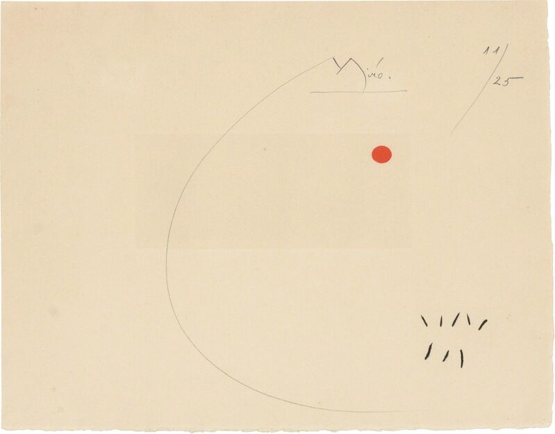 Joan Miró, ‘SANS LE SOLEIL (SEE DUPIN 408; SEE CRAMER BOOKS 98)’, 1965, Print, Color etching and aquatint, Doyle