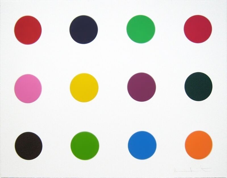 Damien Hirst, ‘Methionine (from Woodcut Spots)’, 2010, Print, Woodcut printed in colours, Forum Auctions