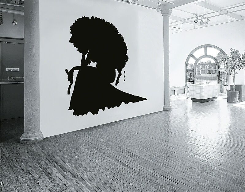 Kara Walker, ‘Pastoral, from Wall Works’, 1998, Installation, Wall painting in black latex paint, to be installed using the provided cut-out adhesive stencil., Phillips