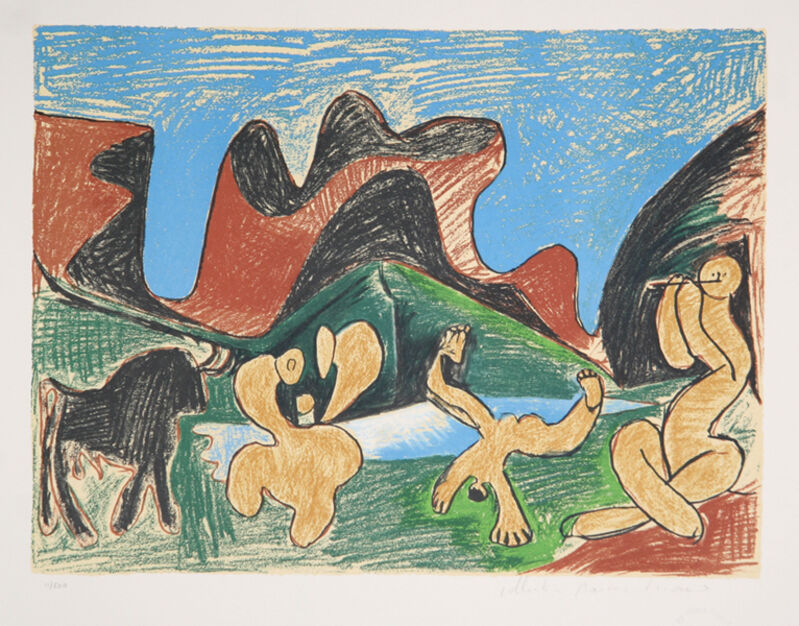 Pablo Picasso, ‘Bacchanale’, 1973-original 1922, Print, Lithograph on Arches Paper, RoGallery