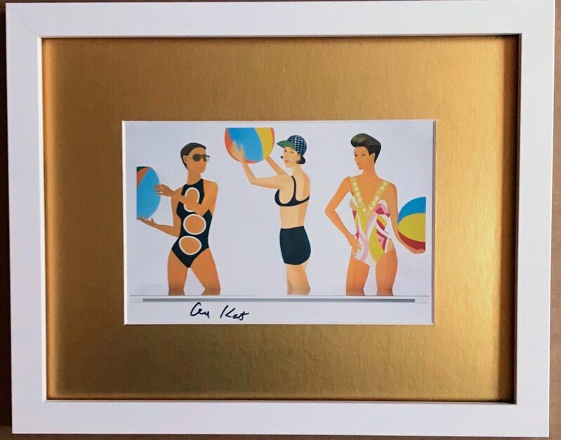 Alex Katz, ‘Cut-Outs (Hand Signed)’, 2018, Print, Offset lithograph invitation card. Hand signed by Alex Katz, Alpha 137 Gallery