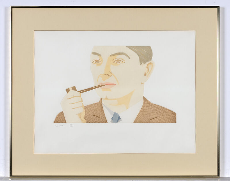 Alex Katz, ‘Man With Pipe (S. 181)’, 1984, Print, Color etching and aquatint on Rives BFK paper, Doyle
