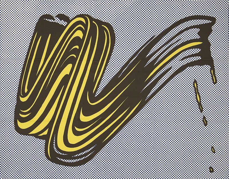 Roy Lichtenstein, ‘Brushstroke’, 1965, Print, Offset lithograph in colors (mailer), Rago/Wright/LAMA