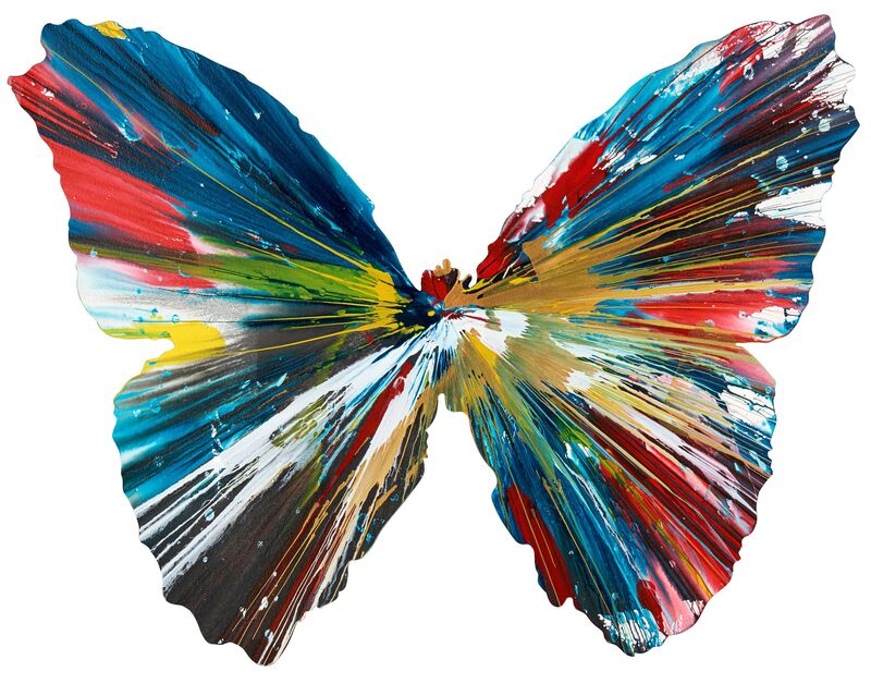 Damien Hirst, ‘Butterfly Spin Painting (Created at Damien Hirst Spin Workshop)’, 2009, Painting, Acrylic on paper, Rago/Wright/LAMA