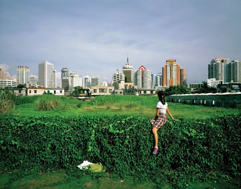 Weng Fen, ‘Sitting on the Wall-Haikou’, 2005, Photography, Chromogenic print, Tang Contemporary Art
