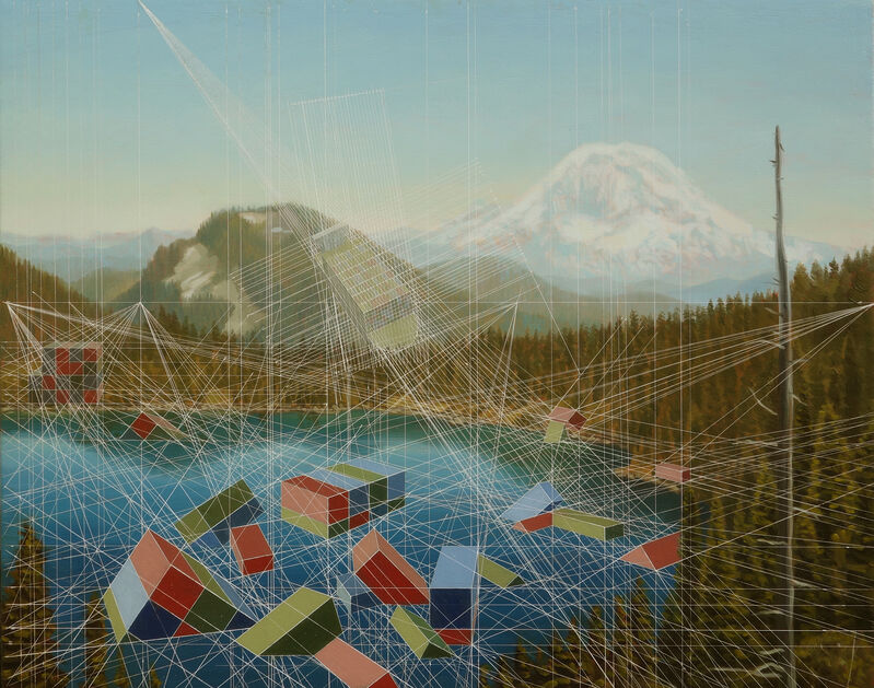 Mary Iverson, ‘Calamity at Summit Lake (Mount Rainier)’, 2019, Painting, Oil on canvas, Hashimoto Contemporary