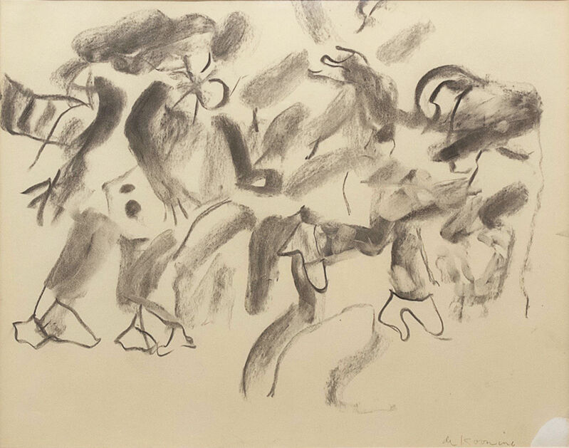Willem de Kooning, ‘Untitled’, Circa 1975, Drawing, Collage or other Work on Paper, Charcol on paper, Artsy x Rago/Wright