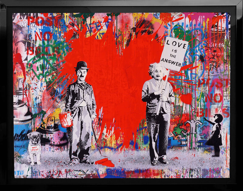 Mr. Brainwash, ‘Juxtapose’, 2020, Drawing, Collage or other Work on Paper, Mixed media on paper, Artsy x Capsule Auctions