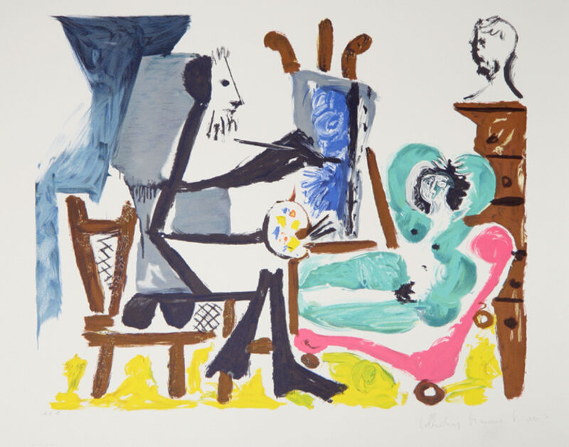 Pablo Picasso, ‘Le Peintre et son Modele, 1962’, 1979-1982, Print, Lithograph on Arches paper, RoGallery