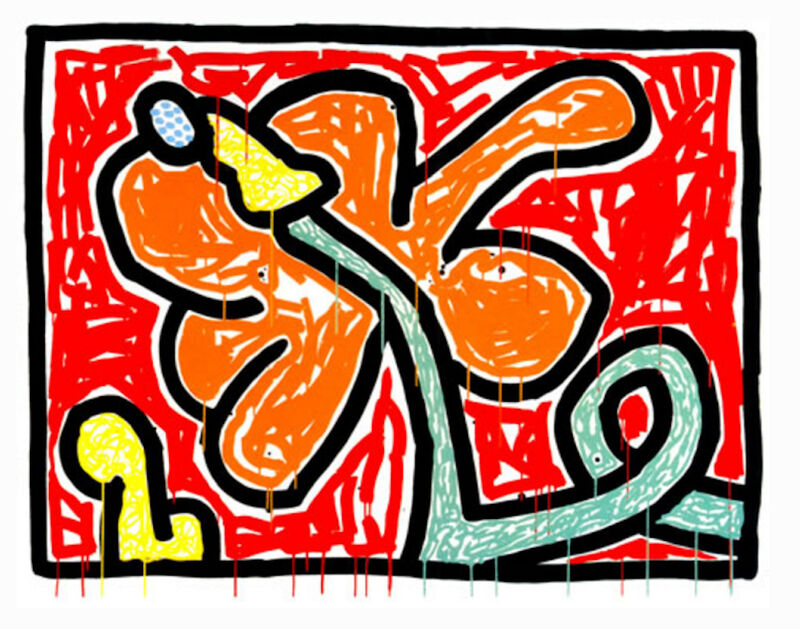 Keith Haring, ‘Flowers No. 5’, 1990, Print, Silkscreen print on Coventr, Joseph Fine Art LONDON