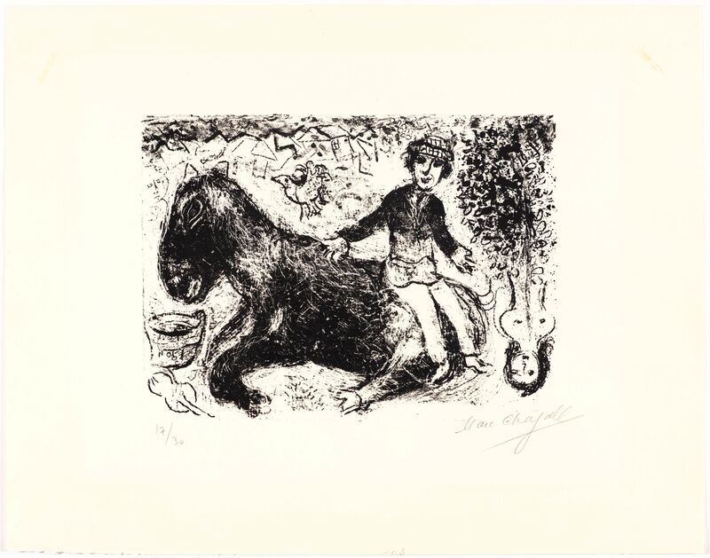 Marc Chagall, ‘Le garçon au cheval’, 1970, Print, Lithograph, Koller Auctions