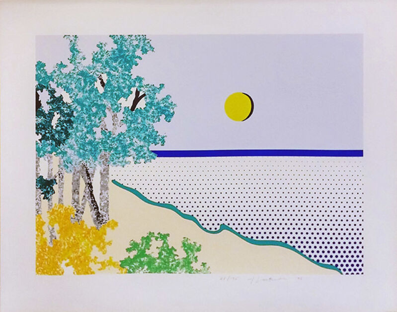 Roy Lichtenstein, ‘TILTED’, 1996, Print, Screenprint in colors, 1996, on Coventry Rag paper., Marcel Katz Art